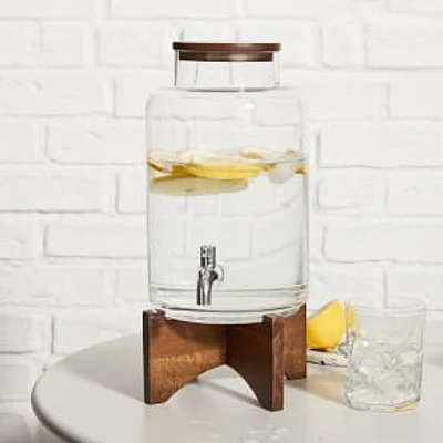 Pure Drink Dispensers, Glass Drink Dispenser, Wood