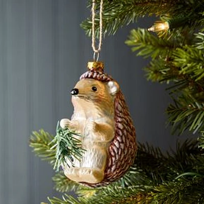 Glass Hedgehog Ornament