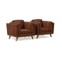 Zander Leather Chair | West Elm