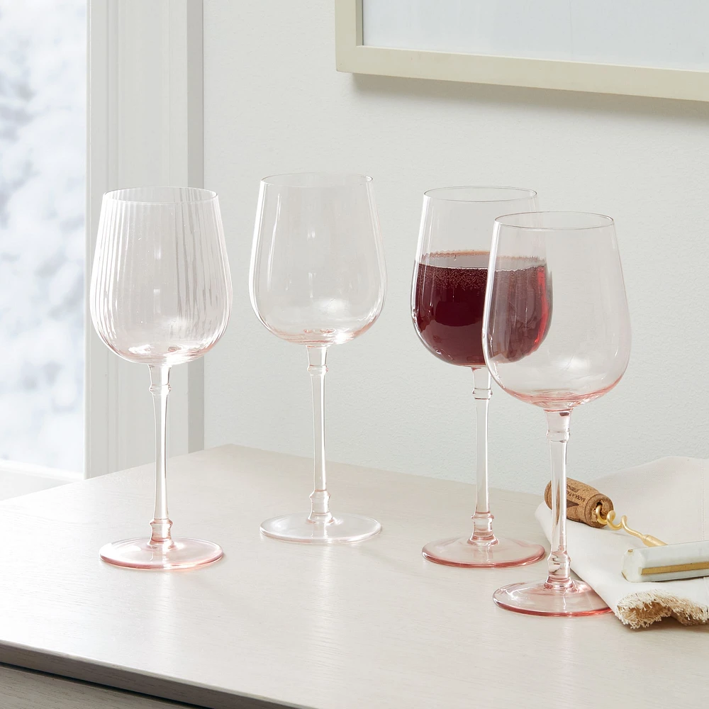 Esme Fluted Red Wine Glass Sets | West Elm