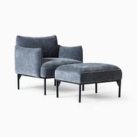 Penn Chair & Ottoman Set | West Elm