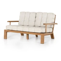 Outdoor Teak Block Leg Sofa | West Elm