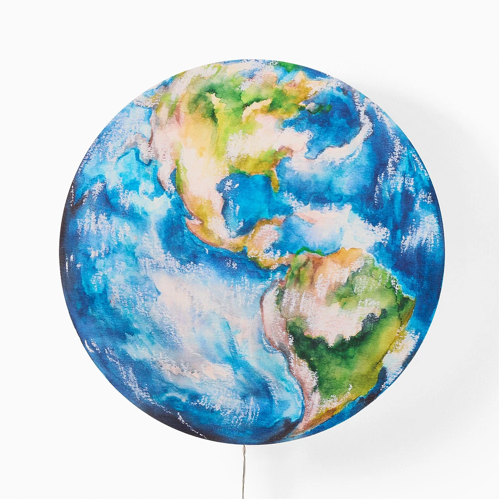 Lit Acrylic Earth Light | West Elm