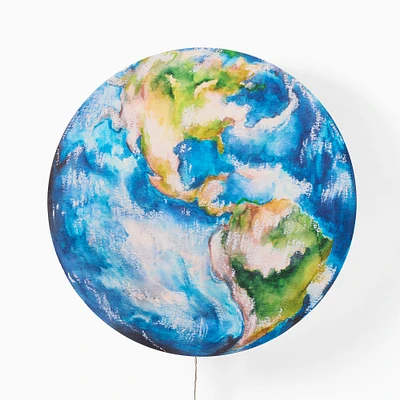 Lit Acrylic Earth Light | West Elm