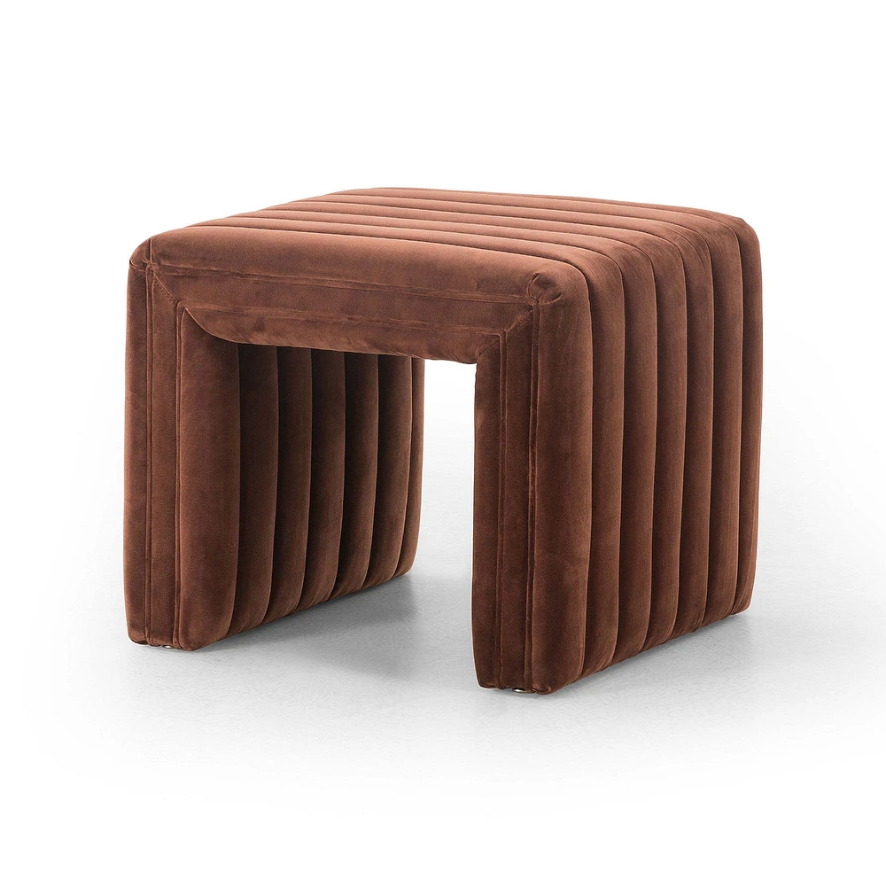 Anniina Channeled Ottoman (21-36") | West Elm