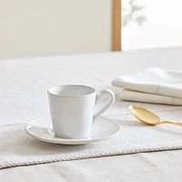 Costa Nova Beja Stoneware Coffee Cup & Saucers (Set of 4) | West Elm