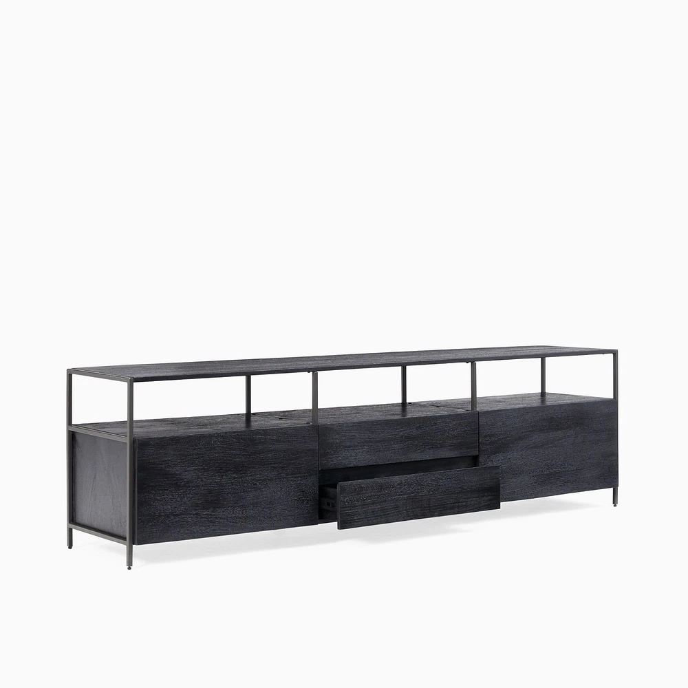 Industrial Storage Media Console (80"–96") | West Elm