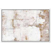 Earthy Metallic Framed Canvas Wall Art | West Elm