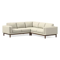 Dekalb Leather L-Shaped Sectional | Sofa With Chaise West Elm