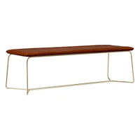 Slope Leather Dining Bench (52") | West Elm