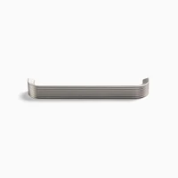 Reeded Drawer Hardware, 4" Pull, Brushed Nickel