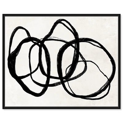 Oliver Gal Tangled Rings Framed Canvas Wall Art, 36x30