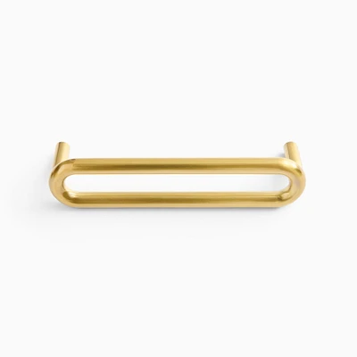 Asa Drawer Pull, Antique Brass, 4"