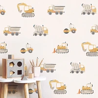 Mej Mej Away We Go Construction Toss Peel & Stick Wall Decals | West Elm