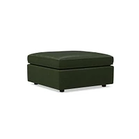 Harris Leather Motion Sectional Ottoman Concealed Support Saddle Poly Nut