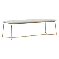 Slope Leather Dining Bench (52") | West Elm