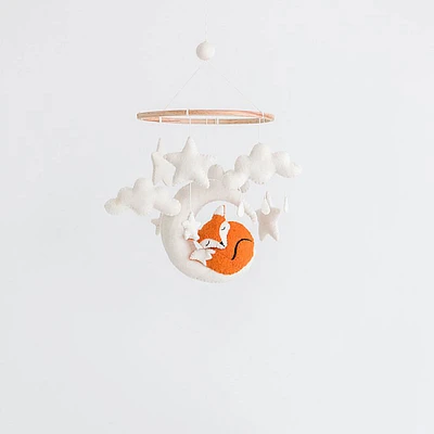 Nivas Collection Felted Fox Mobile | West Elm