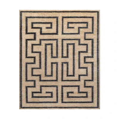 Ali Hand-Knotted Wool Rug, 6'x9', Natural/Ivory