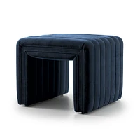 Anniina Channeled Ottoman (21-36") | West Elm