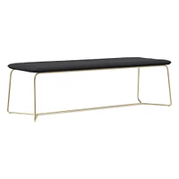 Slope Leather Dining Bench (52") | West Elm