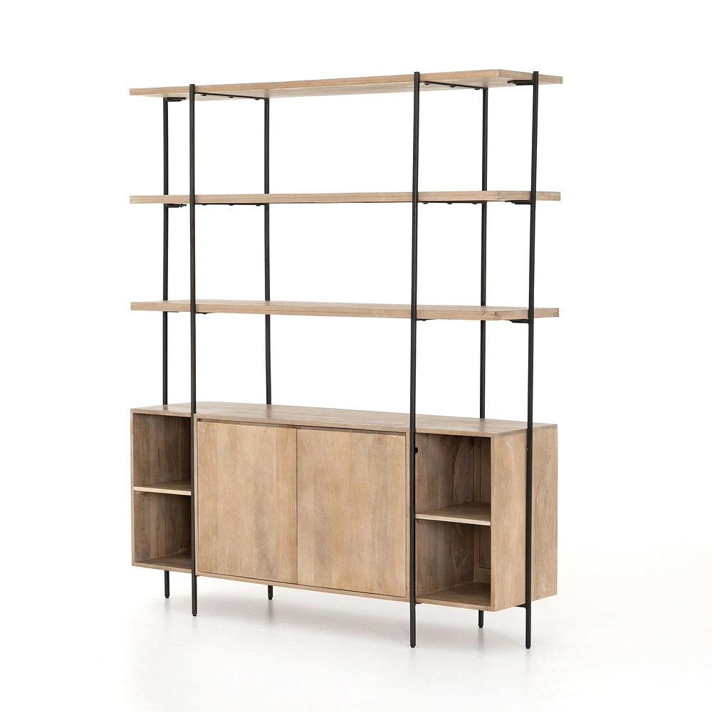 Natural Mango Buffet & Hutch (65") | West Elm