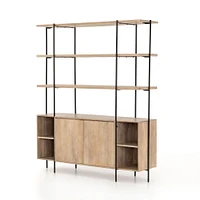 Natural Mango Buffet & Hutch (65") | West Elm