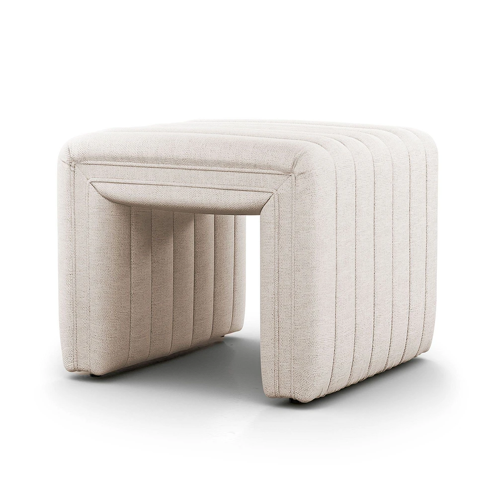 Anniina Channeled Ottoman (21-36") | West Elm