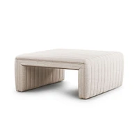 Anniina Channeled Ottoman (21-36") | West Elm