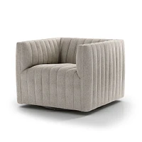 Anniina Channeled Swivel Chair | West Elm