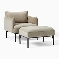 Penn Chair & Ottoman Set | West Elm