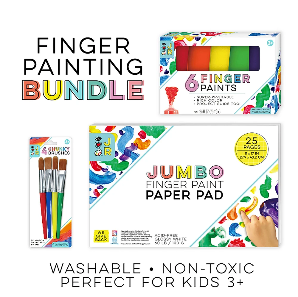 I Heart Art Finger Painting Bundle | West Elm