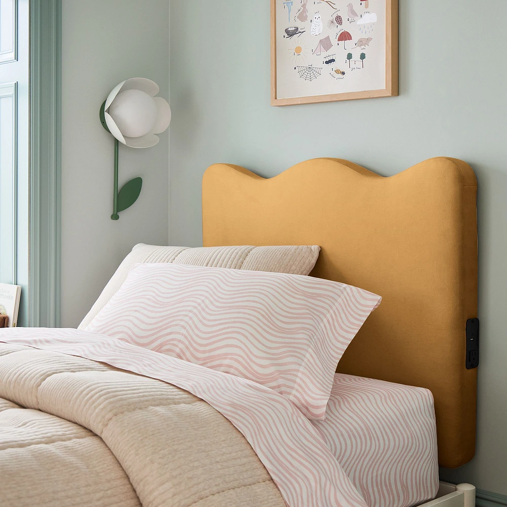 No Nail Wave Headboard | West Elm