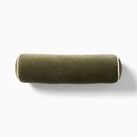 Classic Cotton Velvet Bolster Pillow | West Elm