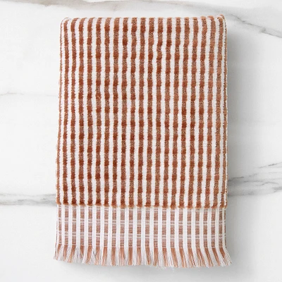 Textured Stripe Towel | West Elm