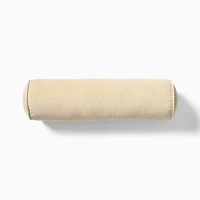 Classic Cotton Velvet Bolster Pillow | West Elm