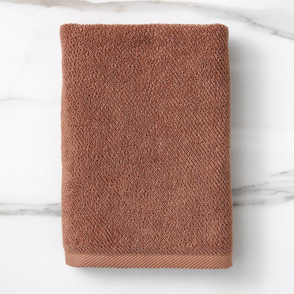 Diagonal Ribbed Towels | West Elm