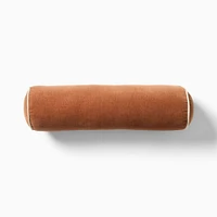 Classic Cotton Velvet Bolster Pillow | West Elm