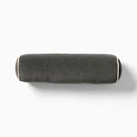 Classic Cotton Velvet Bolster Pillow | West Elm