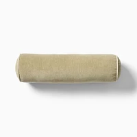 Classic Cotton Velvet Bolster Pillow | West Elm