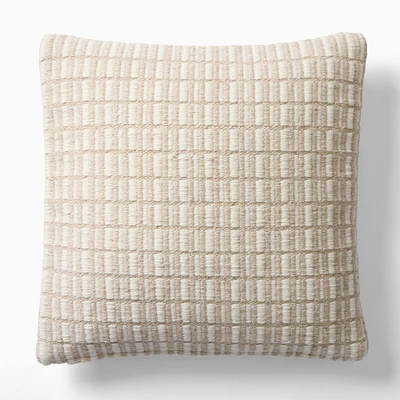 Minimal Blocks Pillow Cover, 20x20, Neutral