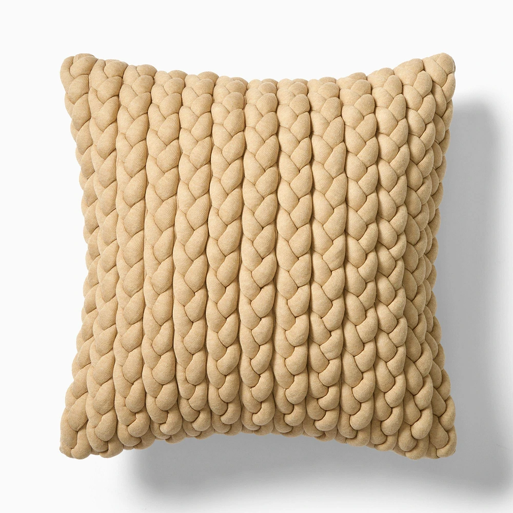 Braided Jersey Pillow Cover | West Elm