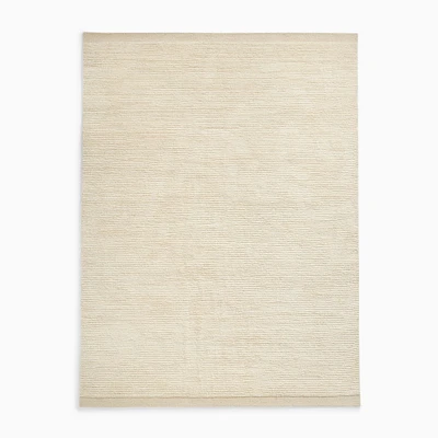 Chip & Dent: Abstract Line Shag Wool Rug, 5X8