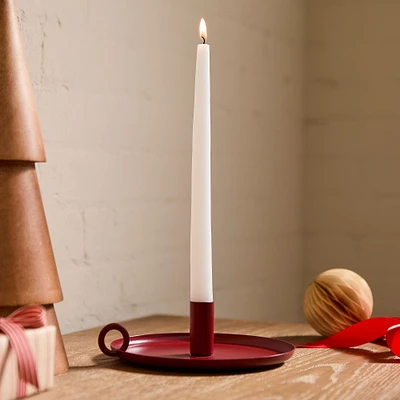 Red Metal Taper Holder | West Elm