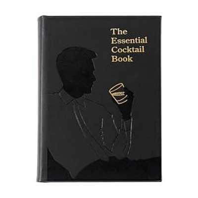 The Essential Cocktail Book, Bonded Leather, Black