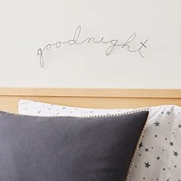 Goodnight Wine Wall Art, Black