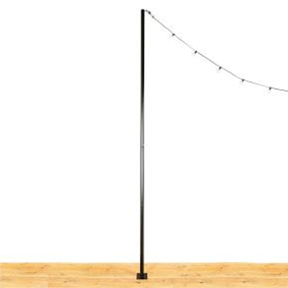 String Light Pole Stands w/ Mounting Plate