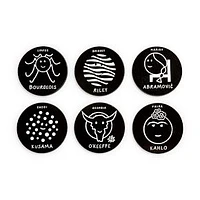 Herstory of Art Coasters, MDF, Black & White, Set of 6