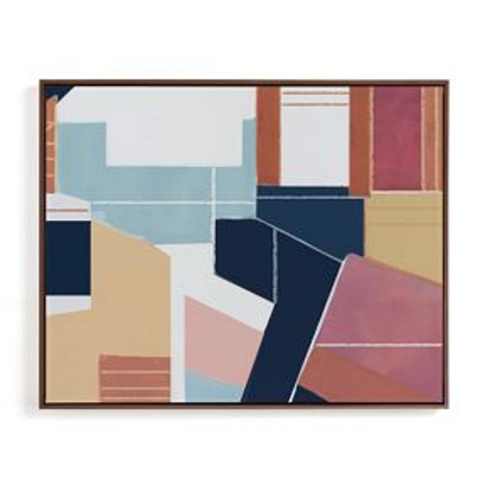 Moderna by Alison Jerry, Walnut Wood Canvas Frame, Framed Canvas, 30x24