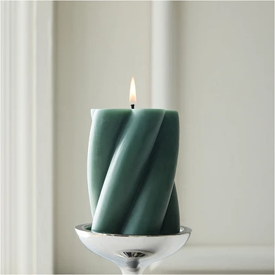 Chunky Twist Pillar Candles | West Elm