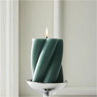 Chunky Twist Pillar Candles | West Elm